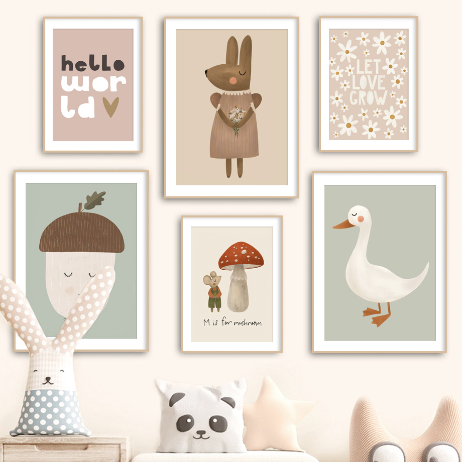 Resin Art Baby - İskandinav Retro Poster Ve Baskılar Duvar