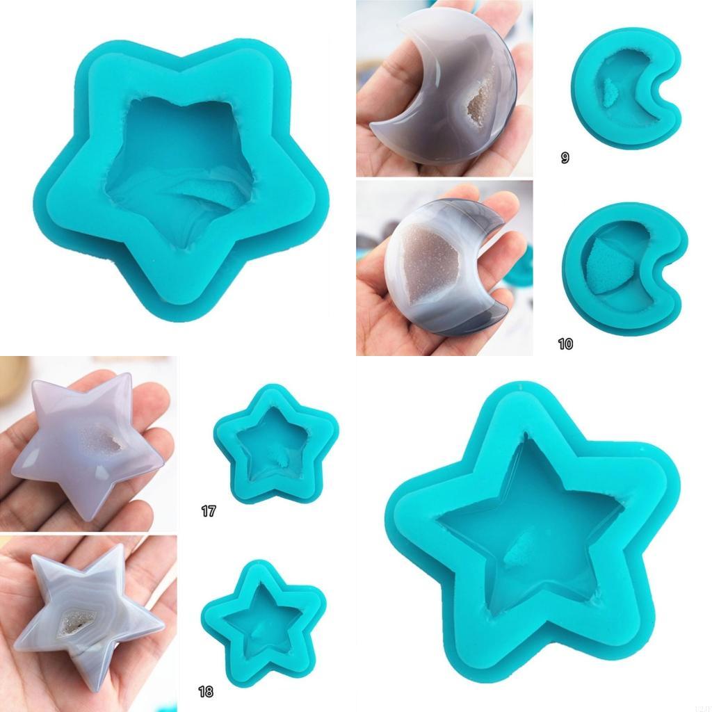 Resin Art Geode - Taş Silikon Kalıplar Kuvars Kümesi Kalıp