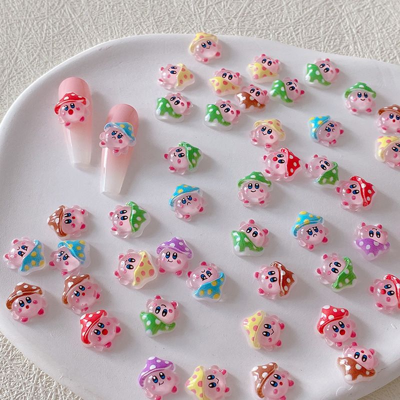 Resin Art And Decor - 2/10/20 adet Kirby Tırnak Takıları 3D