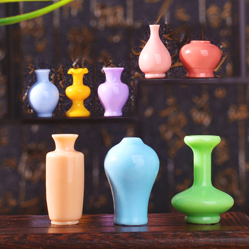 Resin Art Bottle - 8 adet Mini Renkli Vazo Şişeleri/saksılar