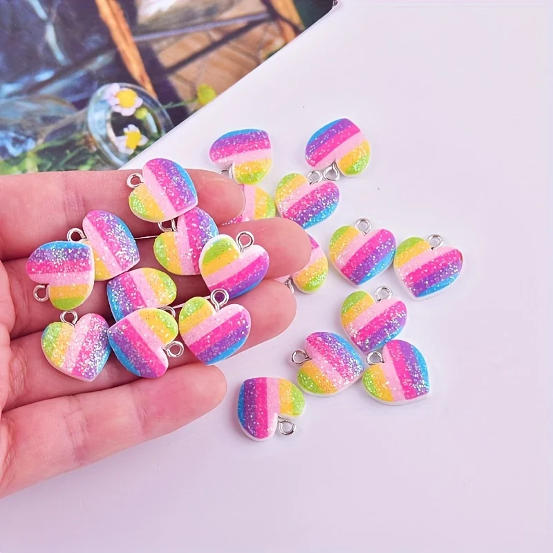 10 adet renkli kalp reçine tak - Resin Art Jewellery Kit incelemesi ve fiyatı
