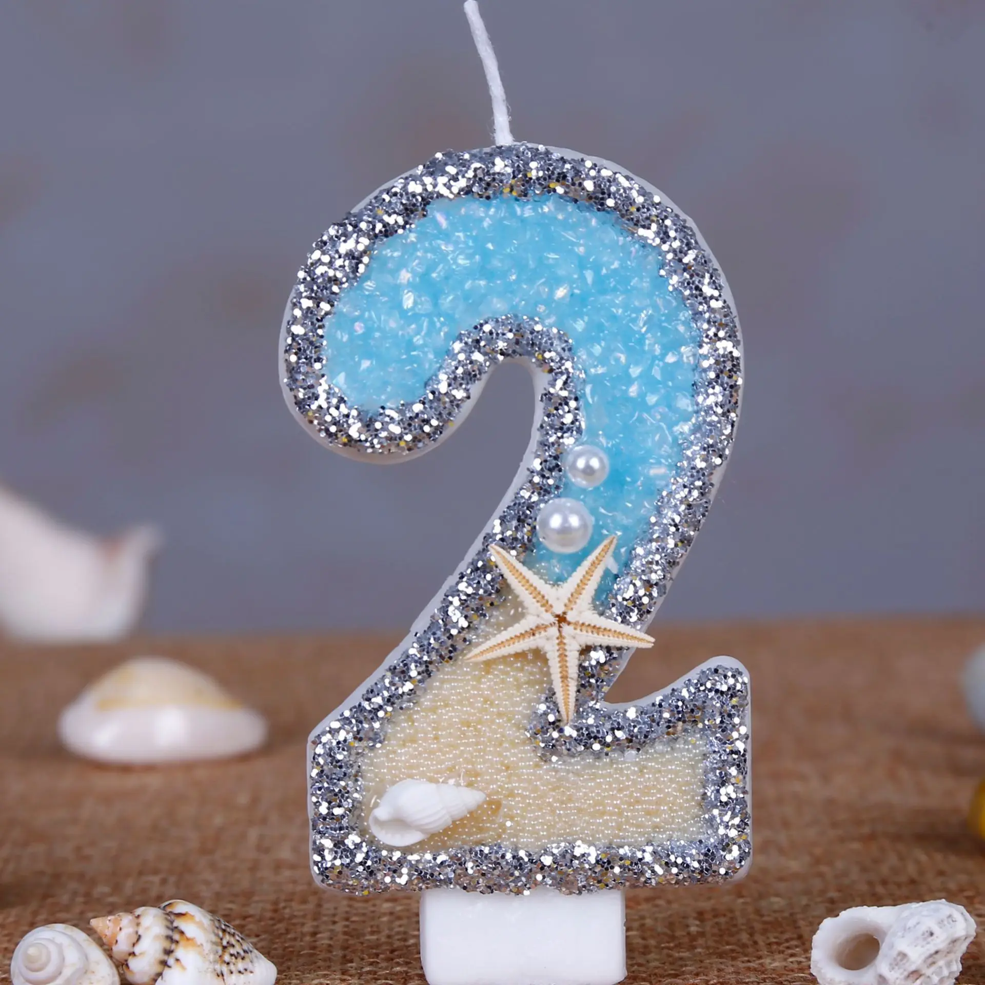 0-9 Numarası Glitter Mumlar Ya - Resin Art Beach Theme incelemesi ve fiyatı