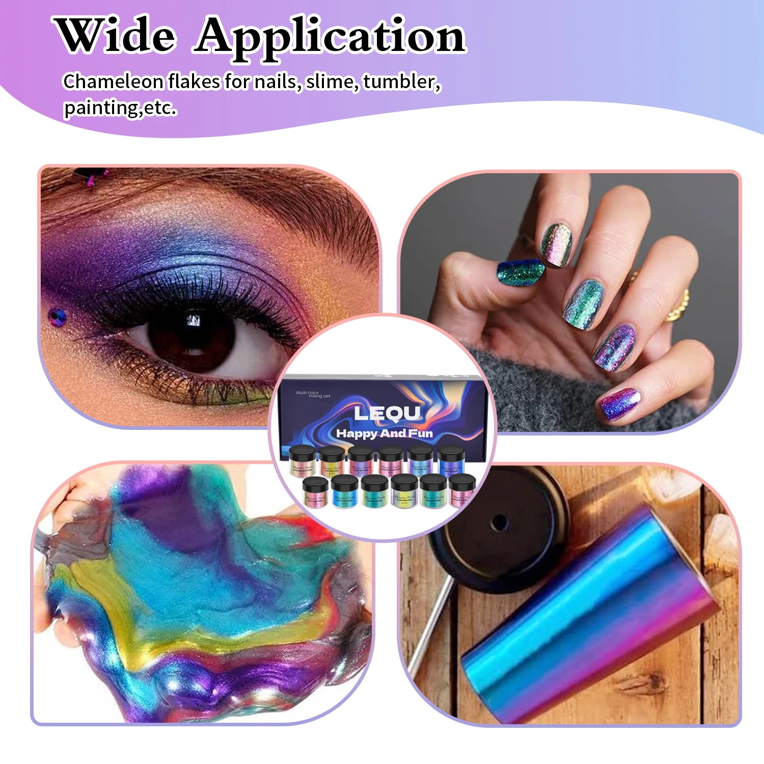 Bir dizi bukalemun pembesi tır - Glitter Powder Resin incelemesi ve fiyatı