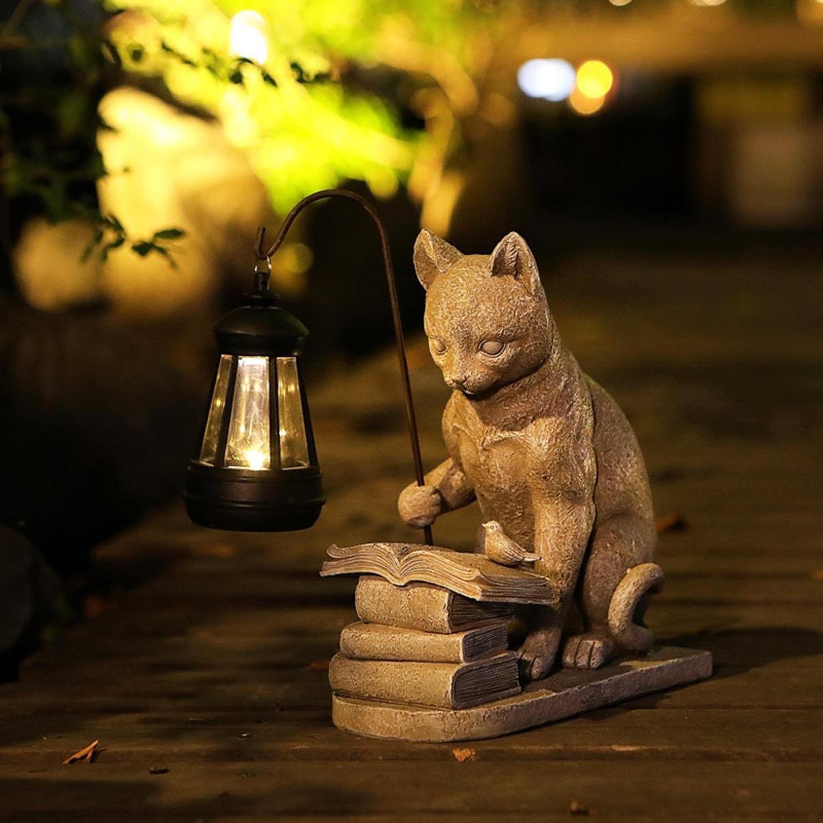 Kedi Güneş Enerjili Bahçe Mini - Resin Art Light incelemesi ve fiyatı