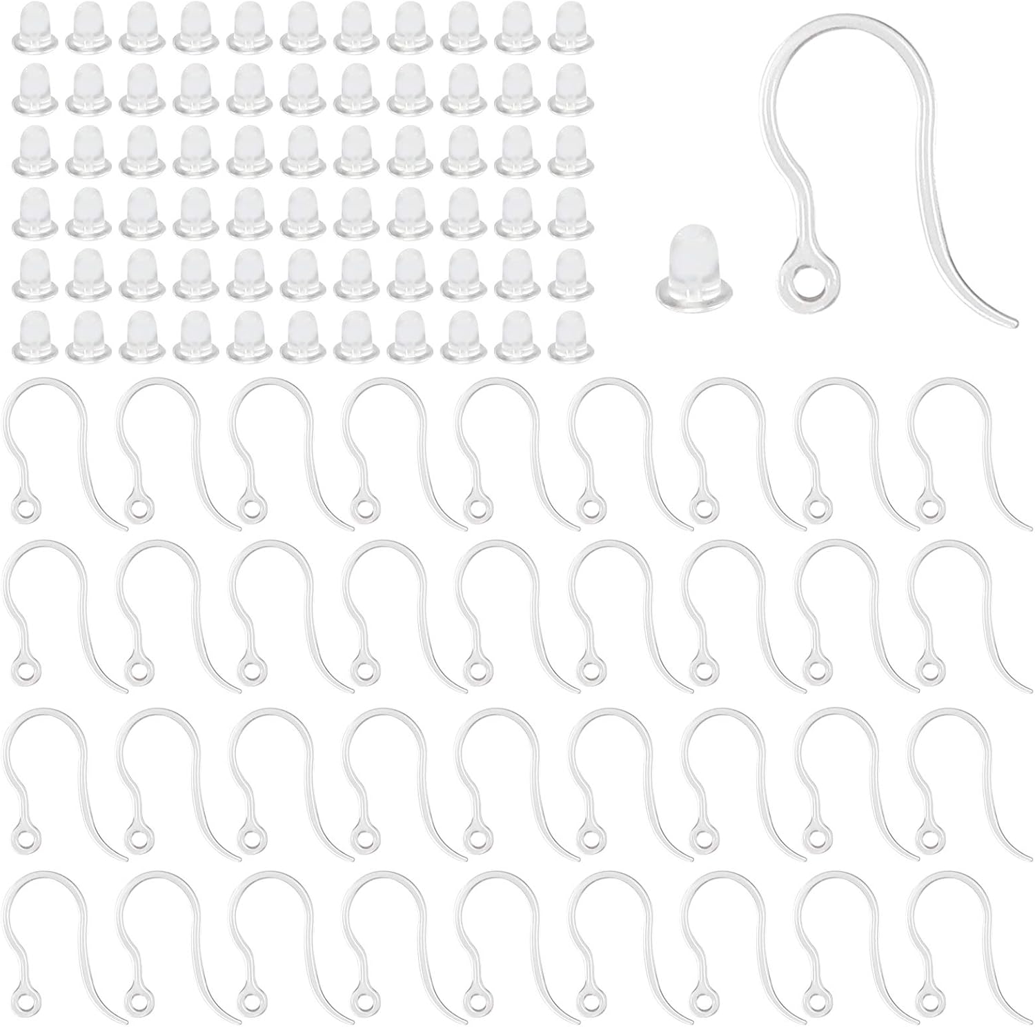 40 adet Şeffaf Plastik Küpe Ka - Resin Art Jewellery Kit incelemesi ve fiyatı