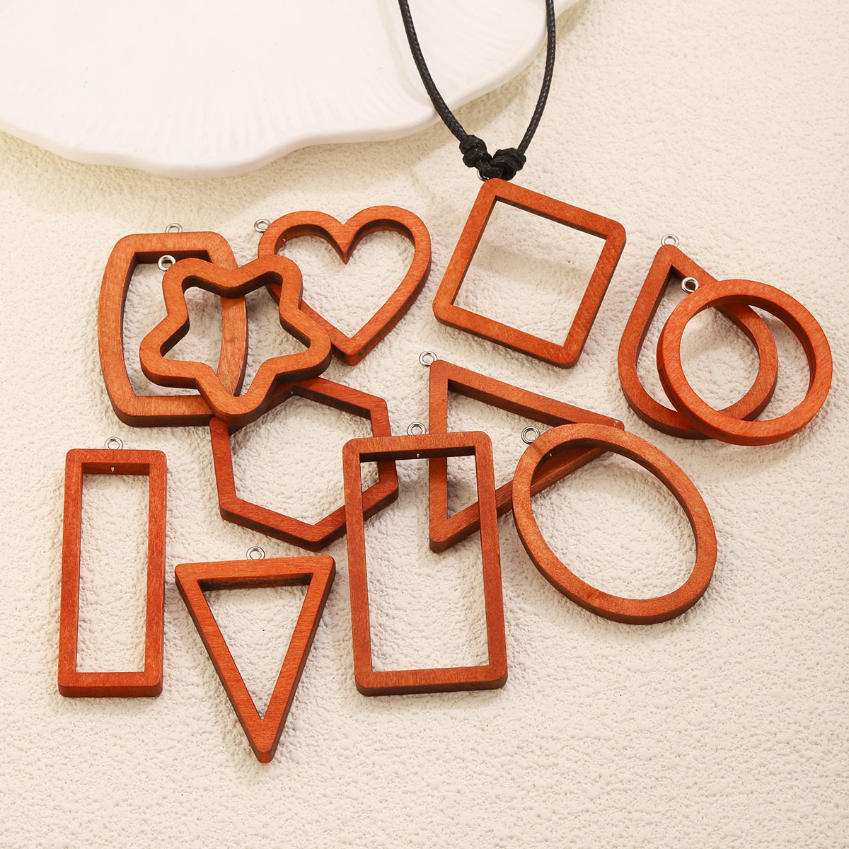 10 adet üçgen dikdörtgen ahşap - Resin Art Jewellery Kit incelemesi ve fiyatı