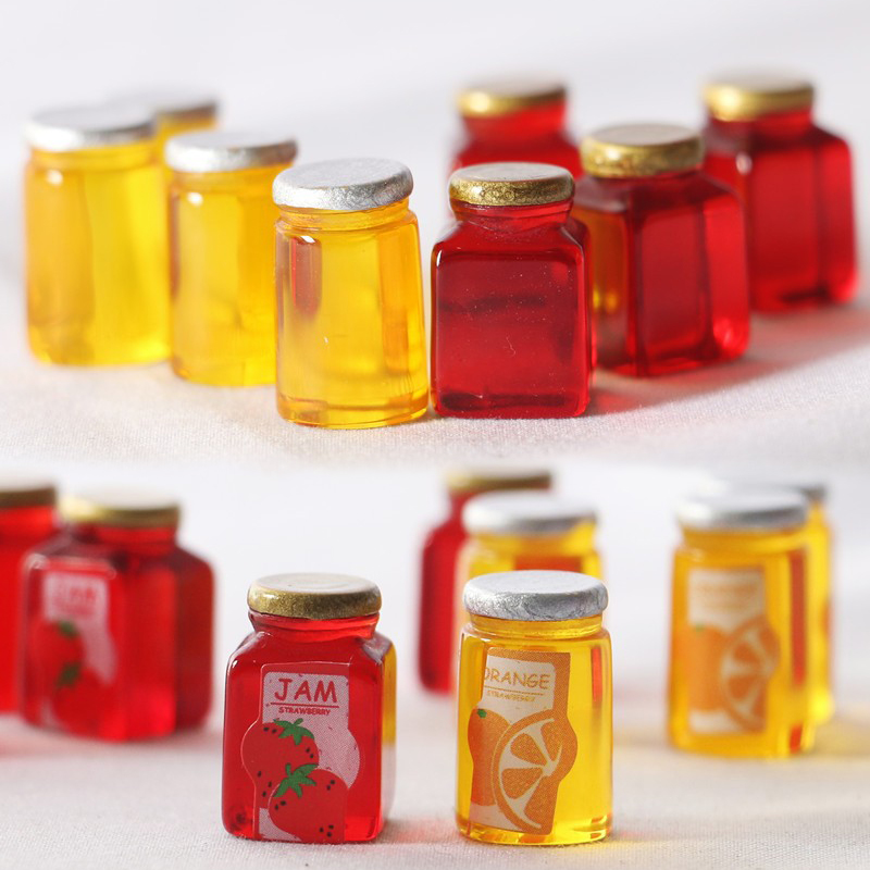 10 adet Simülasyon Çilek Reçel - Resin Art Bottle incelemesi ve fiyatı